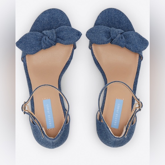 Women’s Draper James Preston Sandals in Dark Wash - Picture 6 of 11